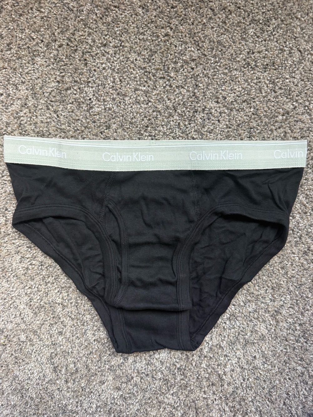 Black and Olive Green Calvin Klein Briefs